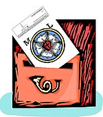 Ein Gemeindebrief wird in einen Postkasten eingelegt