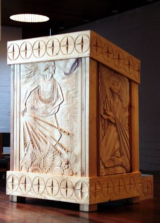 Ein Bild der Kanzel.